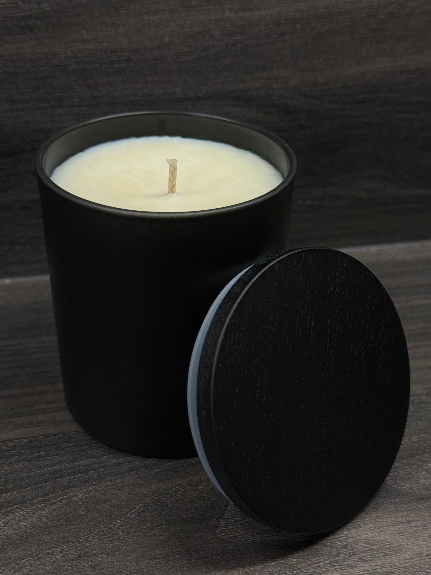 Deckel für Duftkerzen Schwarz