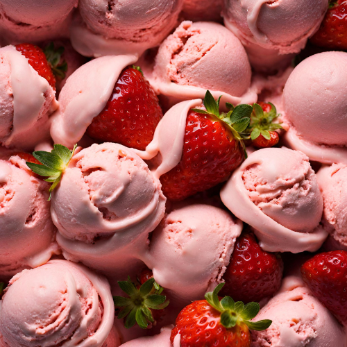 Strawberry Ice Cream Candle
